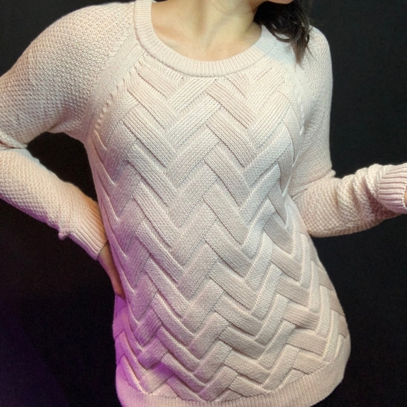 Pink Sonoma Knit Long Sleeve Sweater - Picture 1 of 4